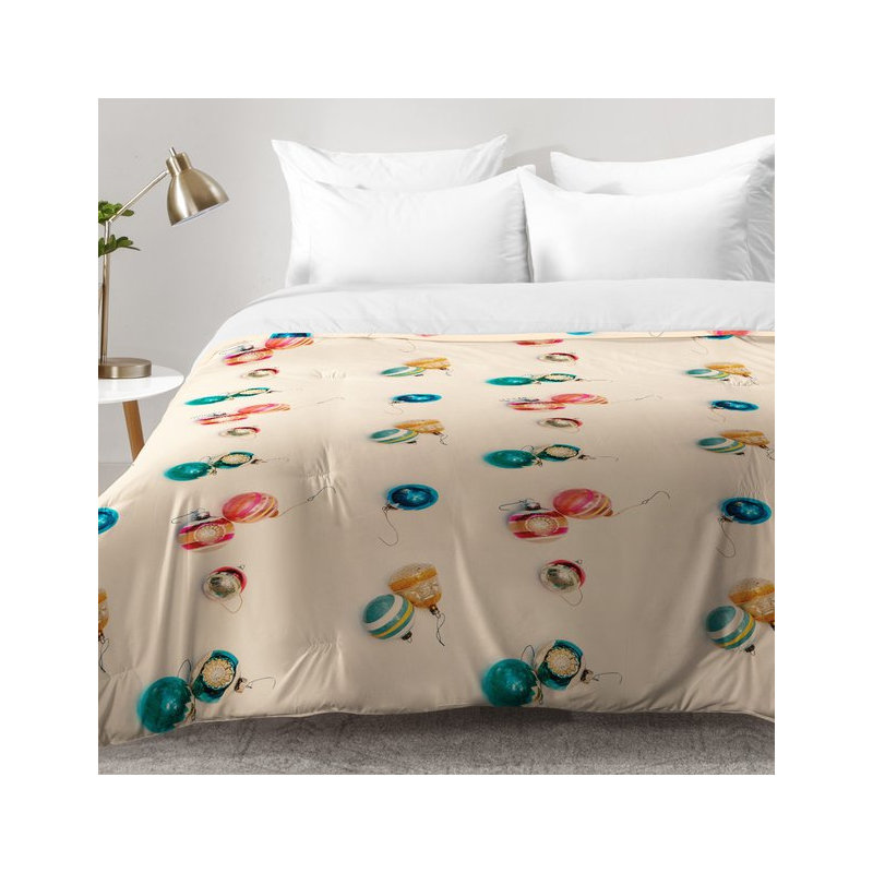 Ensemble d'édredon Vintage Ornaments, Édredon pour lit simple TG + 1 taie décorative