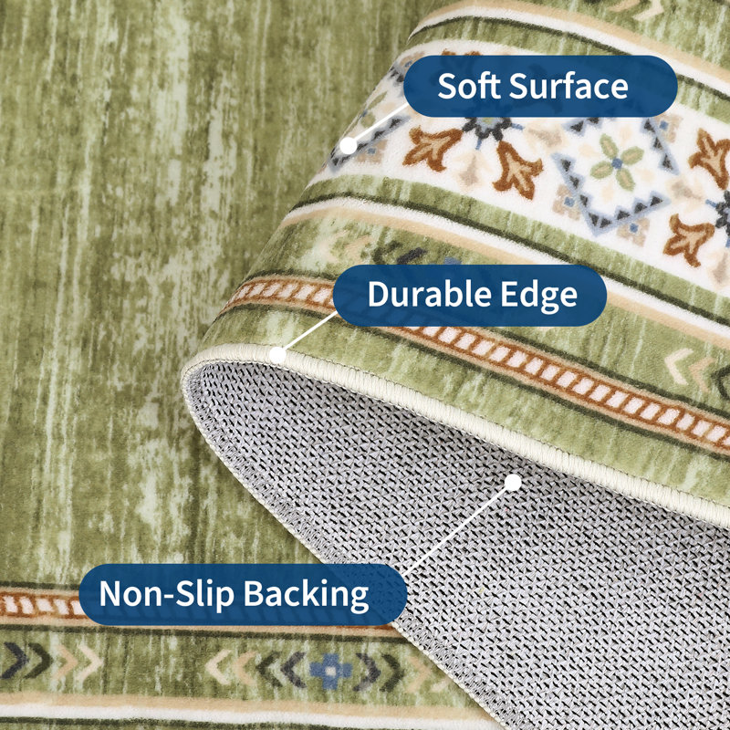 Washable Rug for Living Room, Indoor Modern Bedroom Rugs, Soft Non Slip Large Area Rug for Dining Room, Contemporary Geometric Throw Carpet for Home Office
