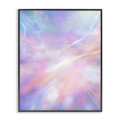 Iridescent Nebula Abstraction Framed Giclee, design by Franklyn Gregory