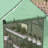 4.6' X 4.7' Portable Greenhouse, Water/UV Resistant Walk-In Small Outdoor Greenhouse With 2 Tier U-Shaped Flower Rack Shelves, Roll Up Door & Windows, Green-125113340