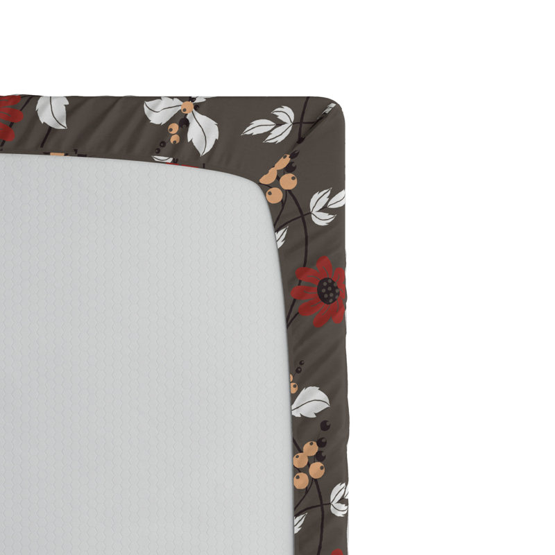 Drap-housse floral floral/fleur, Drap-housse de taille double