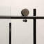 Paroi de douche coulissante simple l 48 po x H 76 po, noir mat 5/16 po (8 mm)-125362272