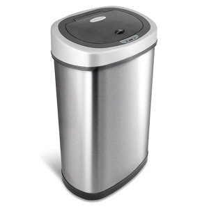 Stainless Steel 13.2 Gallon Motion Sensor Trash Can