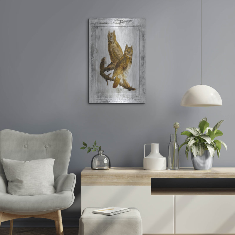  «Birds With Class 3» par Jean Plout, art mural en métal, 16 po x 24 po, 16 po x 24 po