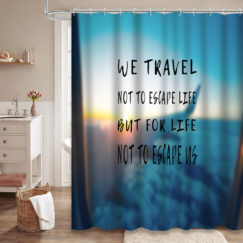 Rideau de douche avec 12 crochets, L 72 po x l 78 po