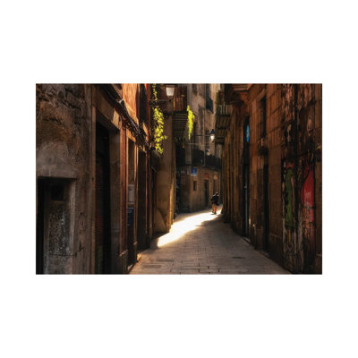 Street In Barcelona, Spain by Mikolaj Gospodarek - Wrapped Canvas Print