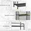 Fatima 133 cm H x 55 cm W Iron Etagere Bookcase