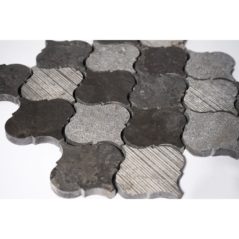 Carreau de mosaïque en pierre naturelle 9,25 po x 9,85 po