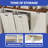 Modern Contemporary Kitchen Cabinet, Multifunction Kitchen Storage, Kitchen Island with 2 Tilt Out Trash Cabinet
