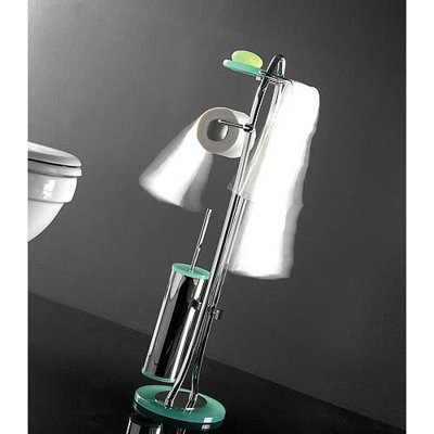 Toscanaluce By Nameeks Kor Metal Toilet Brush Set