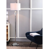 Sueann 63'' Chrome Traditional Floor Lamp