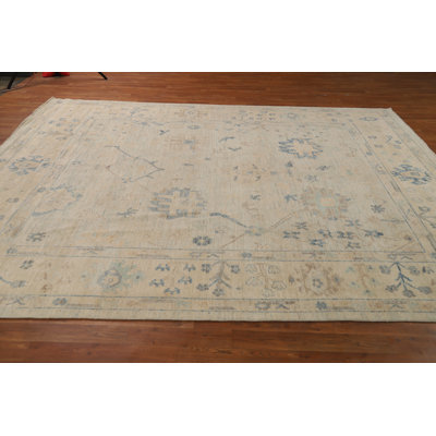 Vegetable Dye Wool Oushak Turkish Area Rug 8x10