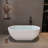 63 in. Freestanding Soaking Solid Surface Bathtub-98606634