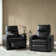 Lapin Built-in Lighting Genuine Leather Power Recliner with Adjustable Power Headrest (Set of 2)