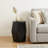 21" Black Solid Wood End Table