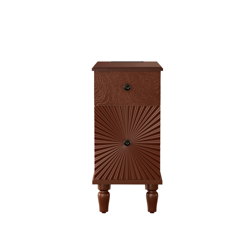 2 Drawer Modern Sofa Side Table