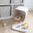 Sculpted Felt Storage Bin with Lid-1725691229