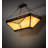 Nuevo Mission Glass Semi Flush Mount