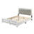 Queen Bed With LED Light Padded Headboard