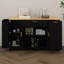 Buffet de rangement multifonctionnel, table de salle à manger extensible, tablettes réglables, support coulissant à 3 niveaux-2055070862