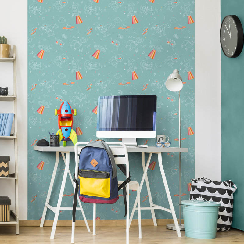 Papier peint Space Adventures, Teal