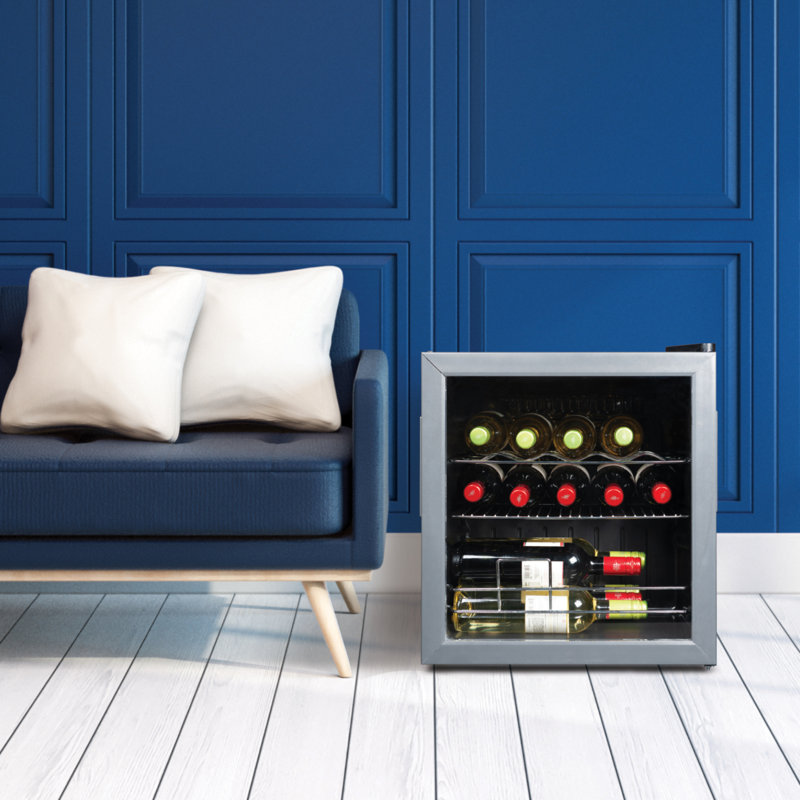 BD6 Series BLACK+DECKER Wine Fridge 14 Bottles, Freestanding Wine Refrigerator with Compressor Cooling