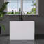 35'' x  28'' Freestanding Soaking Acrylic Bathtub With Seat
