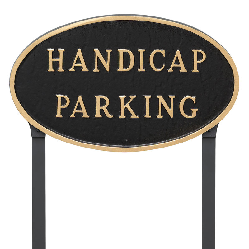 Sign with Lawn, Black/Gold