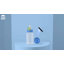 WBM - Lampe désinfectante pour rayons UV intelligente, lampe portative de désinfection bleue rechargeable 270nm - 1 unité