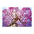 Floral-Motif Printed Rug with Soft Pile for Living Room or Bedroom Enhancement in Vibrant Color Palette-914430946