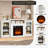 Electric Fireplace With Mantel