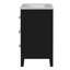 Ensemble de meuble-lavabo sur pied 24 po avec lavabo en céramique, ensemble de meuble-lavabo simple autoportant avec 3 tiroirs et cadre en bois massif-1493718427