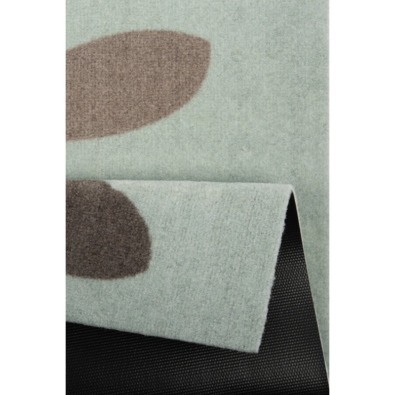 Bunny Family Doormat, Green/Brown