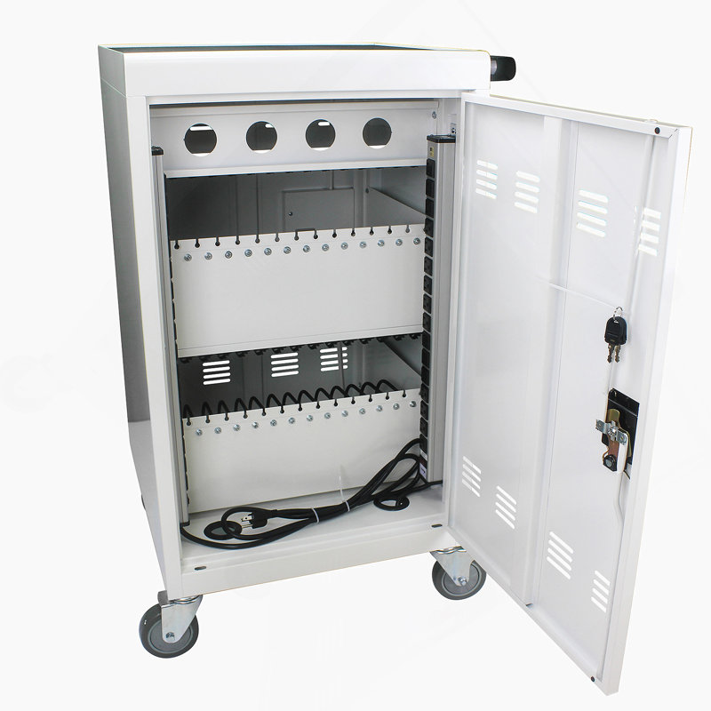 Chariot de charge mobile et armoire pour tablettes PC portables 32Device