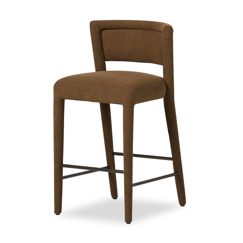 Beverly Stool-Crypton Wayfarer Snow-Bar, Counter Stool (27.5" Seat Height), Crypton Nomad Mushroom