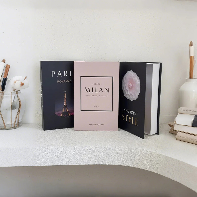 Ensemble de 3 livres décoratifs Landmark