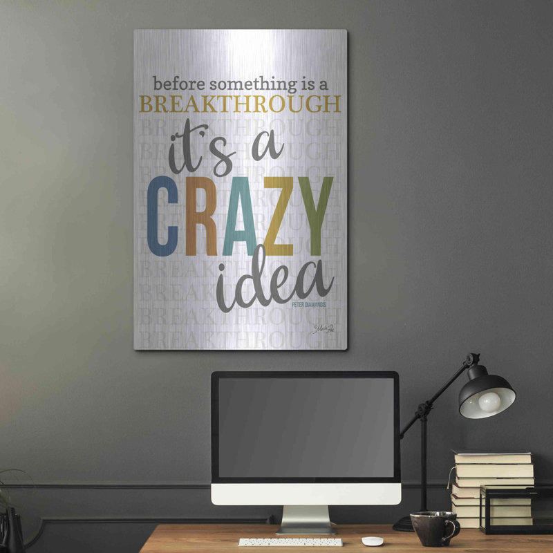 'Crazy Idea' by Marla Rae, Metal Wall Art, 36" H x 24" W