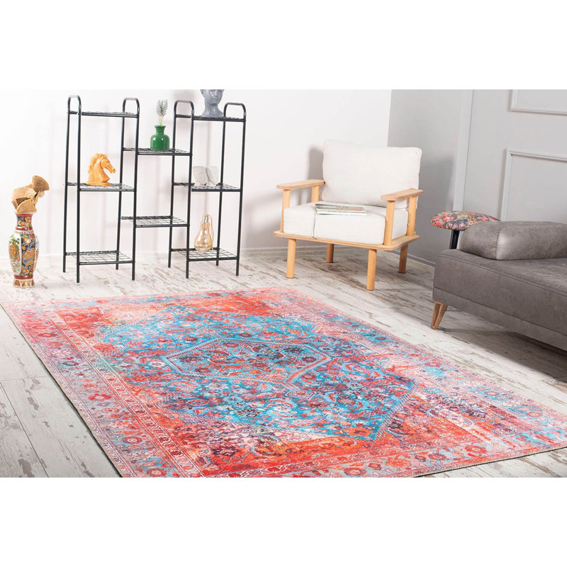 Premium 100% Polyester Area Rug, 6.9 x 10.2 ft | 1850 g/m², 0.2 in Pile Height | Recycled Poly Cotton Underside | Machine Washable at 30°C | Soft, Durable, Eco-Friendly Design for Modern Living Spaces