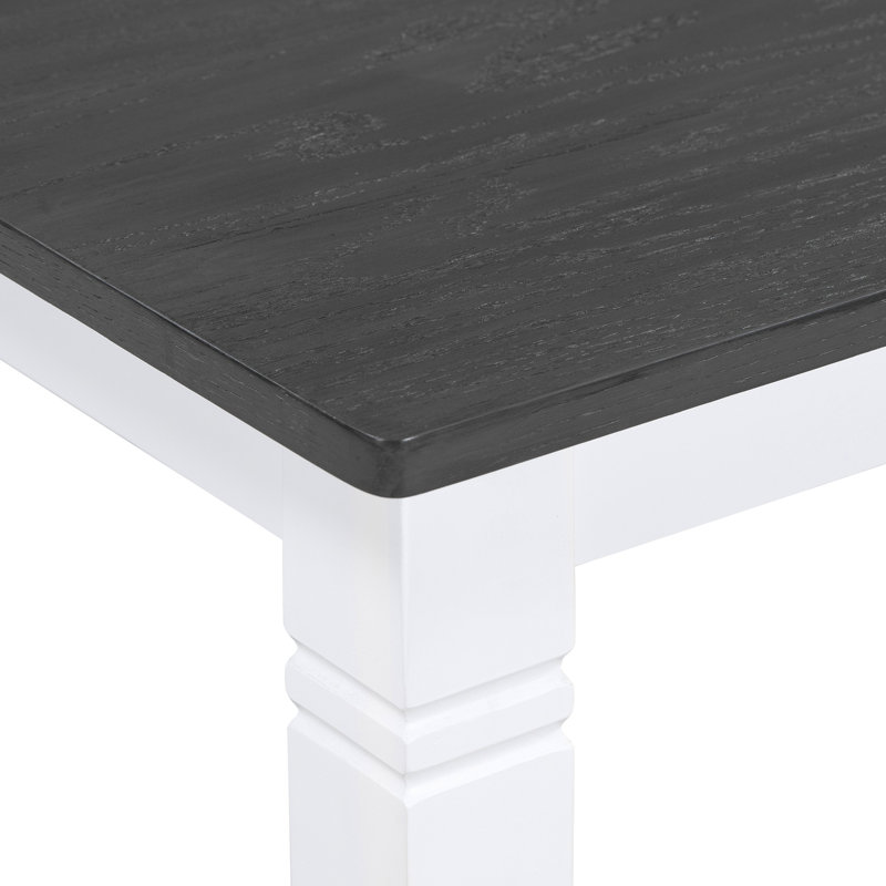 6 Dining , 4 Upholstered Chairs, Bench, And A 60x36-inch Table With Gray Top White Frame Design Wood