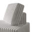 Ensemble de chaise modulaire et d'angle en velours gris clair-171805360