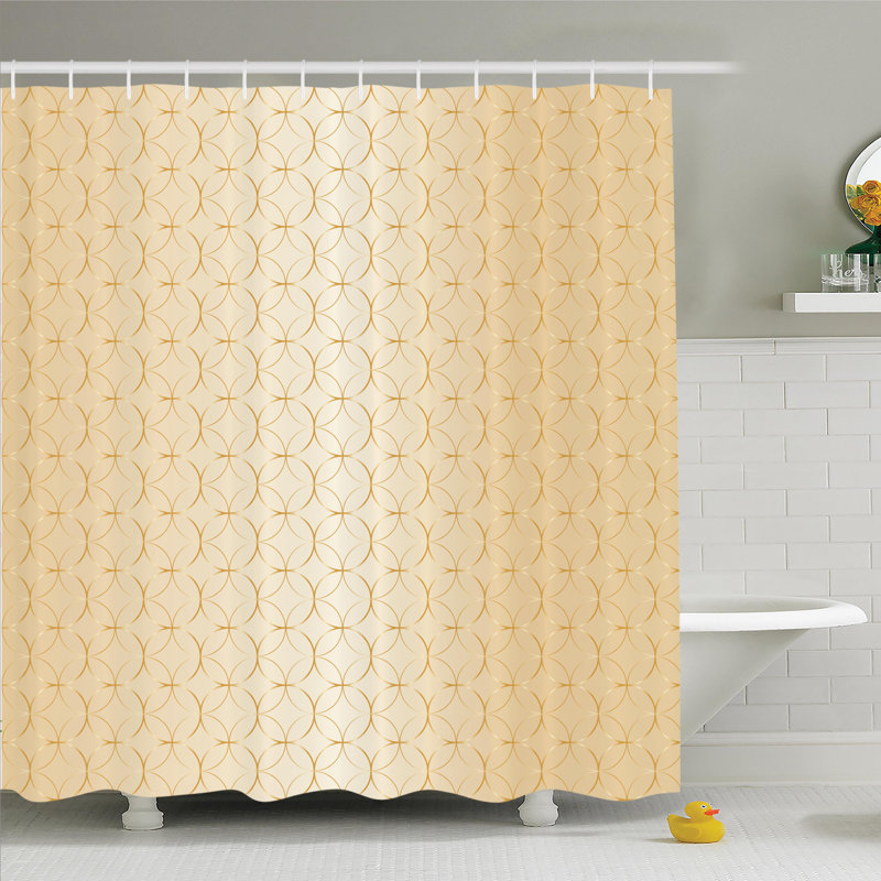 Ensemble de rideau de douche géométrique, H 84 po x l 69 po
