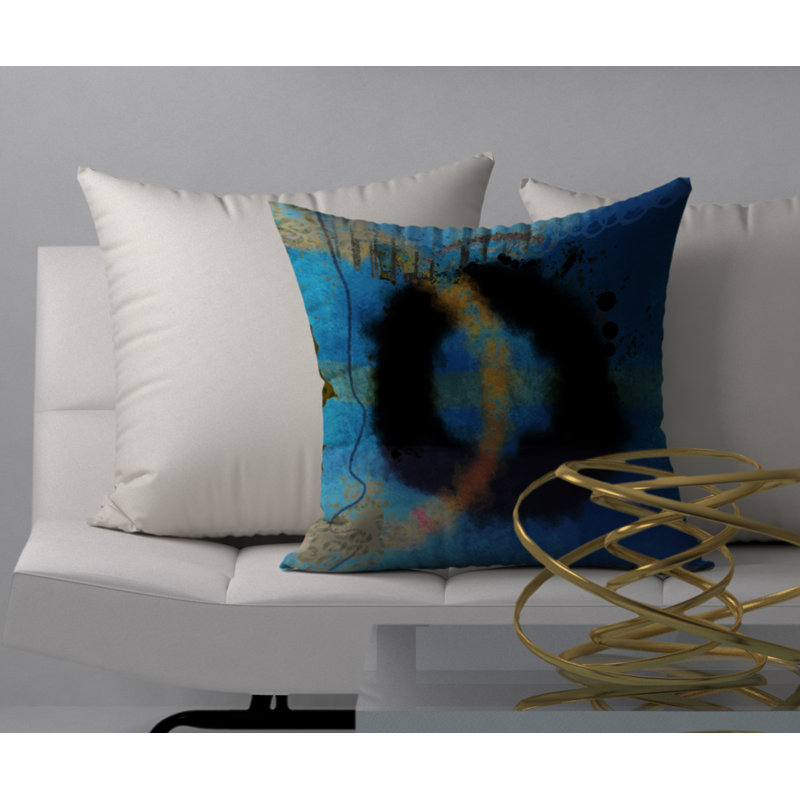 Abstract Throw Pillow, 24" x 24"