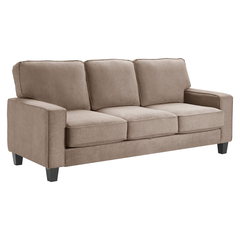 Serta Palisades 77" Sofa with Storage, Soft Tan