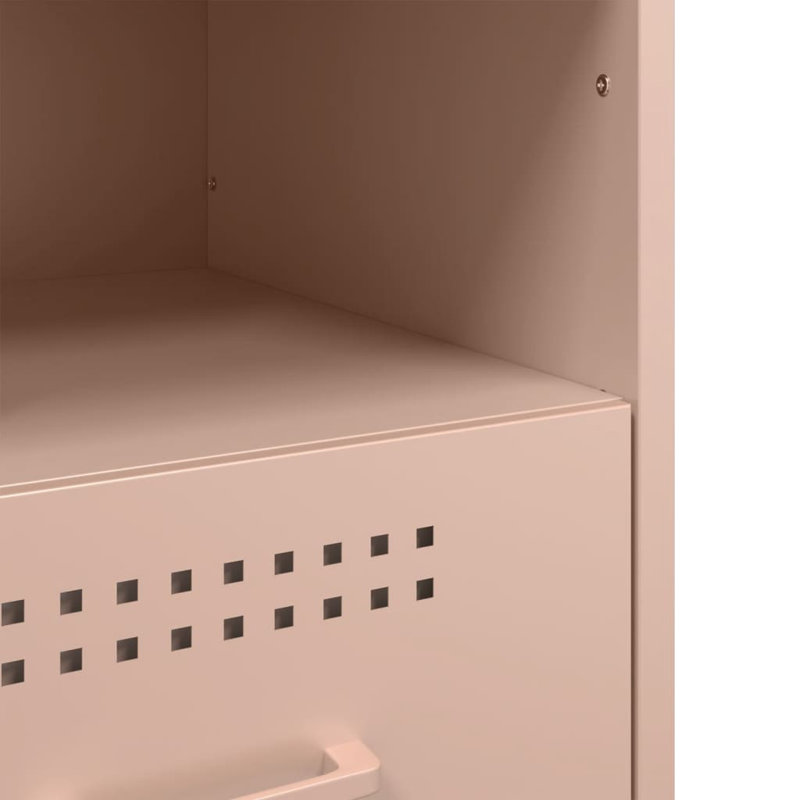 Armoire de chevet vidaXL, Rose