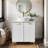 Govia 30" Matte White Free-standing Single Vessel Bathroom Vanity Set