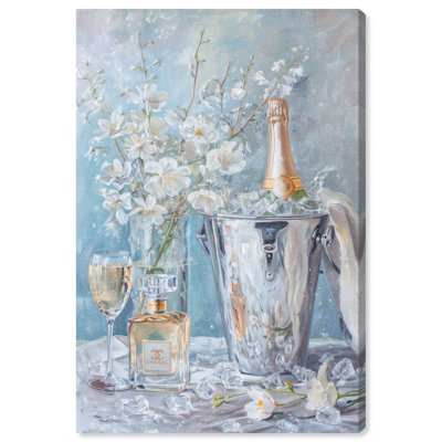 Illustration de mode sur toile Champagne Champagne