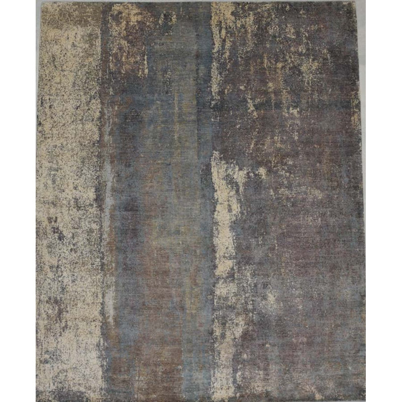 Contemporary One-of-a-Kind Rectangle 12'8" X 15 Hand Knotted Area Rug