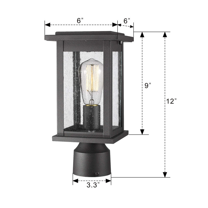 Evanee Seeded Lantern Head, Black