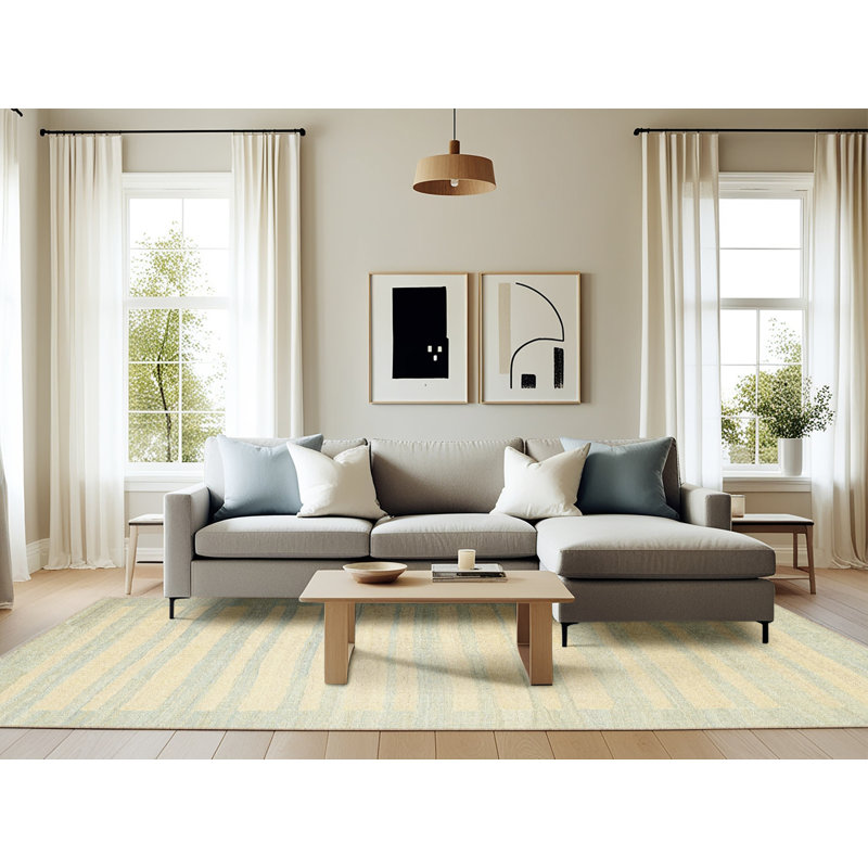 Surface beige contemporaine tapis, Rectangle 6 pi x 9 pi