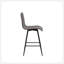 Élégant tabouret de comptoir pivotant en similicuir avec une rotation de 360 degrés et une base en métal durable, parfait pour les cuisines et les bars modernes.